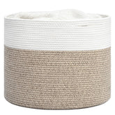 Goodpick woven rope basket front view shows soft, sturdy construction for home use