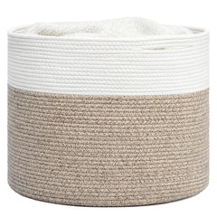 Goodpick woven rope basket front view shows soft, sturdy construction for home use
