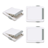 Goodv four-pack window lock secures glass windows for child safety