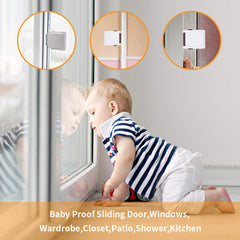 Goodv window lock in use demonstrates one-hand operation for convenient access.