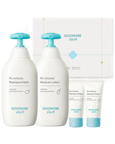 GOONGBE Baby Shampoo & Bath 350ml offers gentle cleansing for sensitive skin.