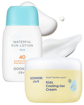 GOONGBE Kids Sun Lotion SPF 40 bottle with mineral protection for sensitive skin