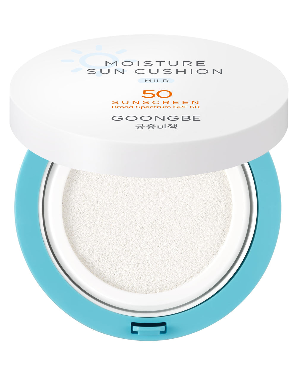 GOONGBE Moisture Sun Cushion compact for easy, mess-free application.
