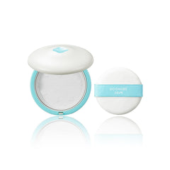 GOONGBE Pri-mmune soothing powder packaging and compact for travel use.