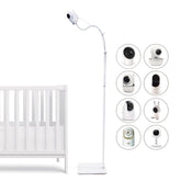 Goozie baby monitor floor stand with universal fit for multiple cameras and quick setup.