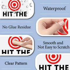 GORGECRAFT 12x12cm sticker sheet for compact bathroom targets