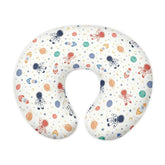 Goronwyfloyd breastfeeding pillow slipcover featuring astronaut rocket print for feeding comfort