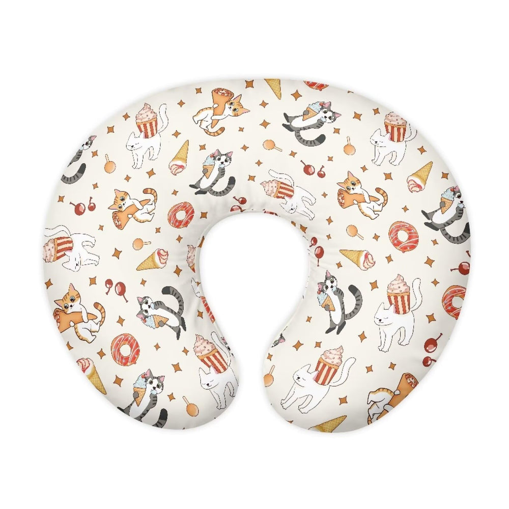 Goronwyfloyd cat and ice cream slipcover front view for cozy nursing.