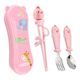Goryeo Baby toddler utensils with stainless steel spoons for self-feeding.