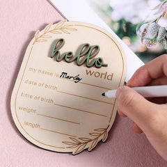 Gosknor baby name sign durable wood for long-lasting keepsakes