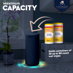 Gosnold dispenser featuring reverse pull slot to keep countertops tidy