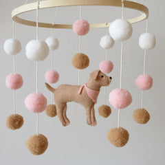 Goukurlsma handmade felt mobile for nursery offers soft textures.