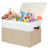 Gowee large toy storage box with lid keeps toys tidy and dust-free.