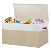Gowee toy storage box with lid to keep items dust-free and organized.