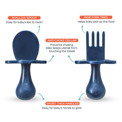 Grabease utensils are boil-safe for deeper sanitation when needed.