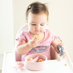 Grabease dishwasher-safe baby bowl simplifies cleanup while preserving soft silicone.