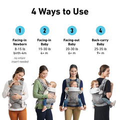 Graco Cradle Me 4-in-1 facing-out mode for parent–baby interaction.