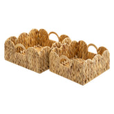 GRANNY SAYS wicker basket small with handles for neat shelf storage.