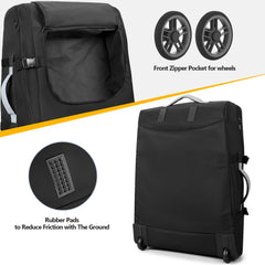 GRAOSO stroller bag reflects for high visibility at airports.