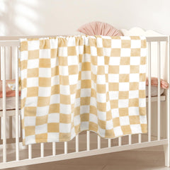 GreatBba 30x40 blanket laid flat for use as swaddle or stroller cover.