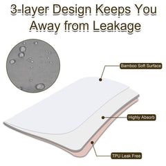 Grecle bed pad features full-open snaps for easy adjustment
