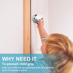 GRENFU new shape door knob cover fitting a rounded knob for better security