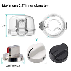 GRENFU universal-size knob covers fit various gas stoves.