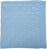 Grewear Baby Knit Blanket with checkered pattern offers breathable warmth for newborn swaddling.