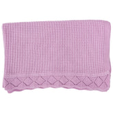 Grewear baby knit blanket with cotton waffle texture for breathable comfort