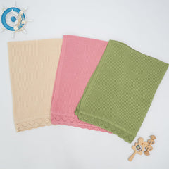 Grewear blanket beige and lilac styling adds nursery charm and gifting appeal