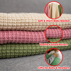 Grewear Baby Knit Blanket swaddle scene demonstrates cozy, lightweight wrapping.