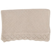 Grewear Baby Knit Blanket waffle texture for breathable warmth