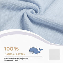 Grewear cotton baby blanket in gray, perfect swaddle companion and car seat cover.