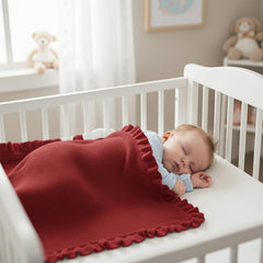 Grewear cotton baby blanket offers soft, breathable texture for newborn comfort.