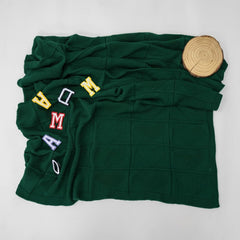 Grewear soft-knit cotton blanket, breathable comfort for delicate newborn skin.