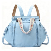 Grluvxo travel organizer backpack blue with versatile compartments for quick access