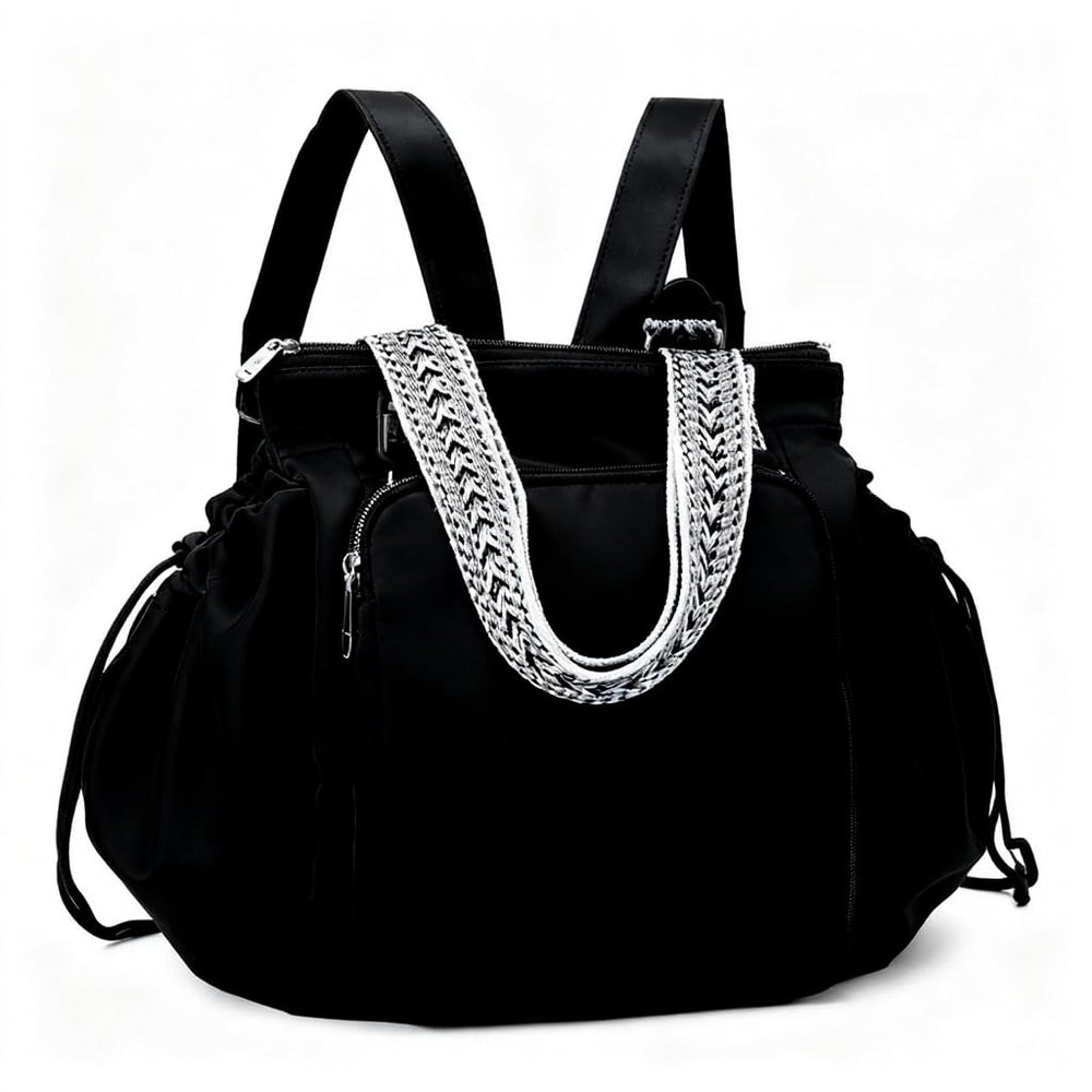 Grluvxo travel organizer bag front view showing fifteen pockets for easy access