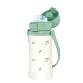 GROSMIMI Slow Flow Toddler Tumbler olive stainless steel body shows durable design for everyday use