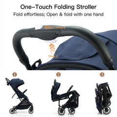 Gromast stroller lightweight design for easy lift and carry