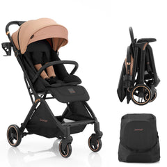 Gromast gravity folding stroller auto-fold in seconds with one hand for busy parents
