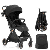 Gromast Gravity Folding Stroller front view highlights a lightweight design for quick outings