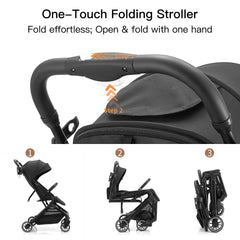 Gromast Lightweight travel stroller ready for moveable use