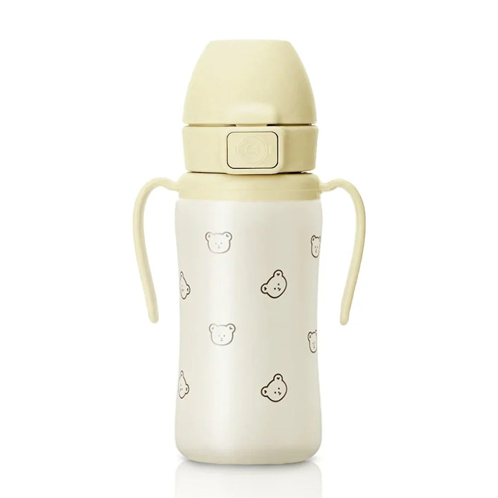 GROSMIMI bear-design spill-proof cup for toddlers during play