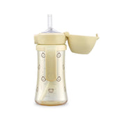 GROSMIMI flip-top bear lid sippy cup prevents spills during play