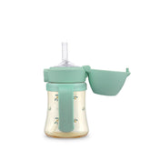 GROSMIMI spill-proof flip-top lid in olive for mess-free drinks