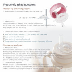 GROSMIMI rotating-handle sippy cup supports grip during meals.