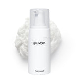 Groundplan Feminine Wash bottle shows fragrance-free formula for sensitive skin.