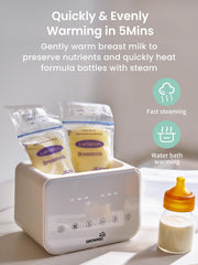 GROWNSY temperature control with 1°C accuracy for consistent warming.