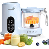 Grownsy baby food maker with steam basket for convenient one-pot meals.