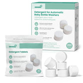 Grownsy bottle washer tablets 200-count box for deep cleaning milk residues.